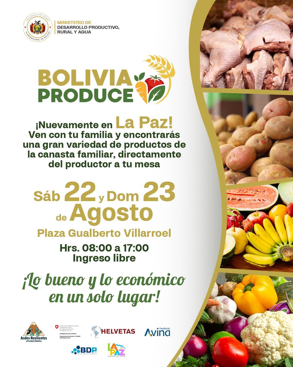 Bolivia Produce – La Paz, del 22 al 23 de agosto