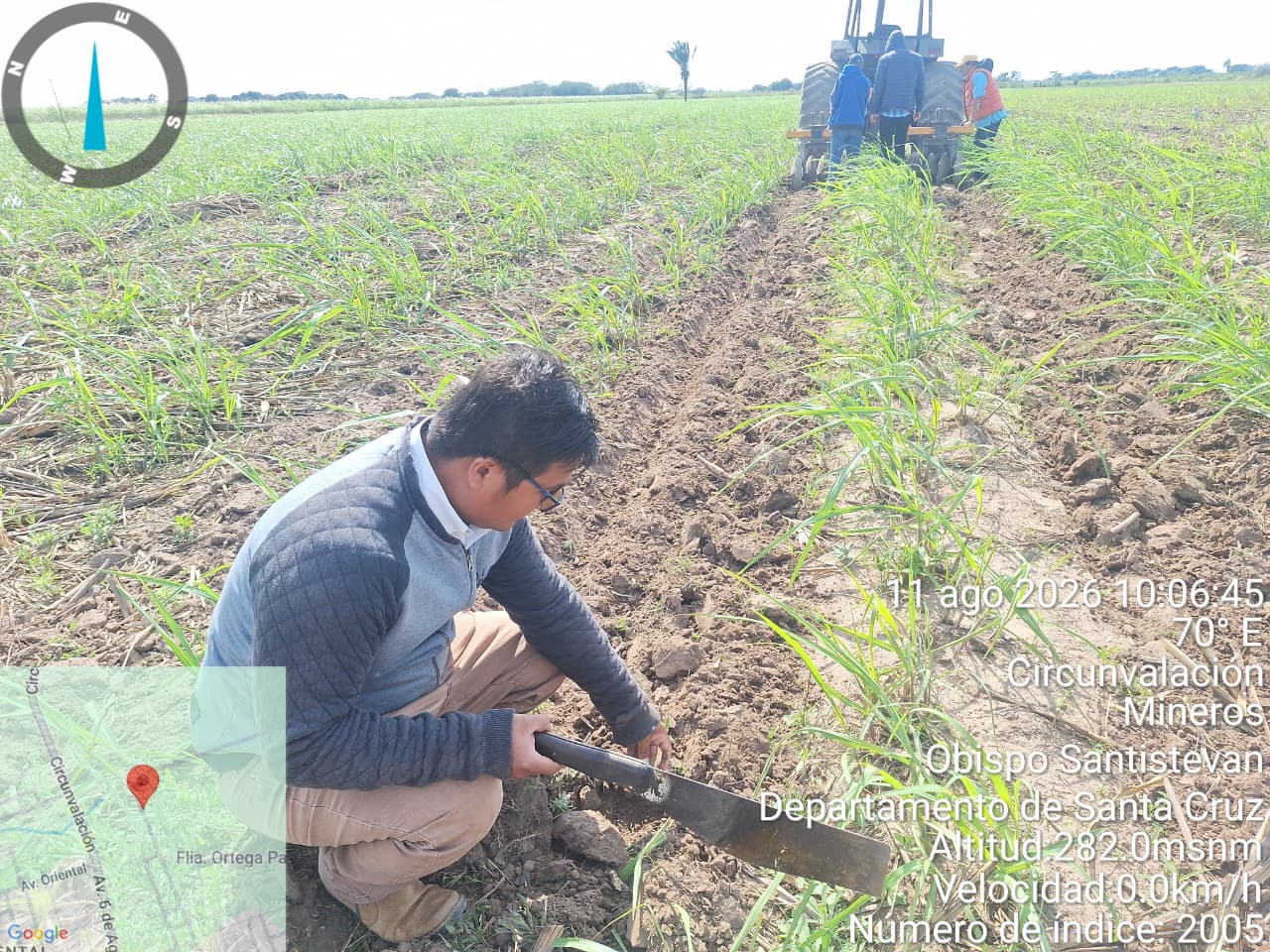Levantamiento de información agropecuaria en Santa Cruz – Municipio Mineros