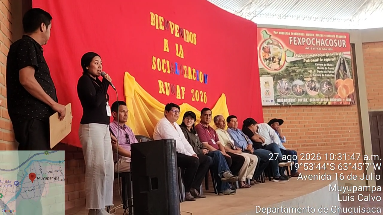 RUNAF en el Municipio de Villa Vaca Guzmán (Muyupampa) – 27 de agosto del 2026