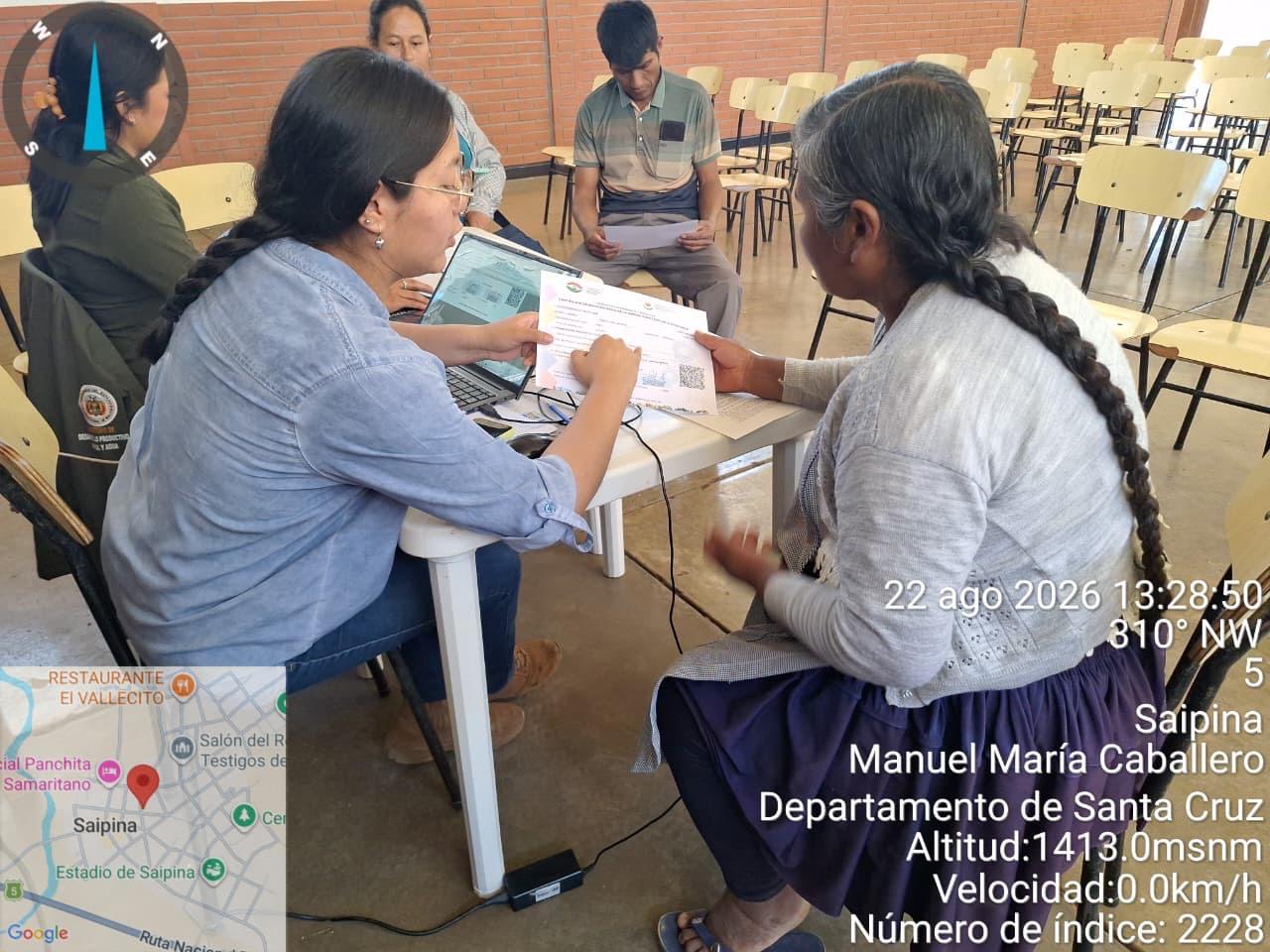 RUNAF en el Municipio de Saipina – 22 y 23 de agosto del 2026